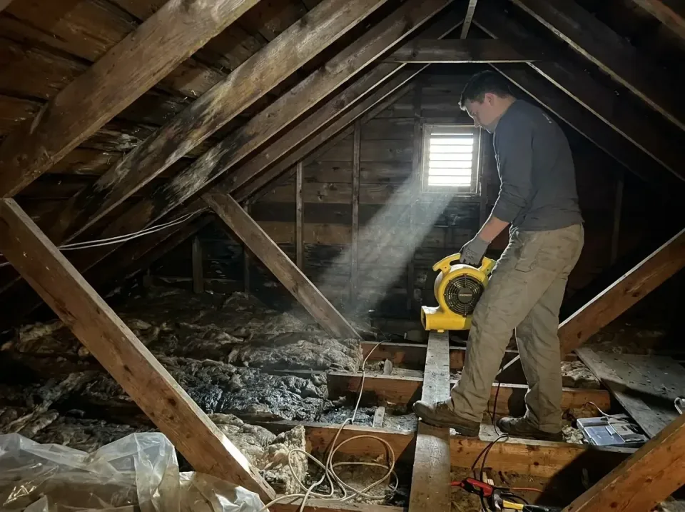 attic-water-damage-drying-proc-007 — frequently asked questions, Emergency Water Extraction & 24/7 Flood Response in Tecumse…